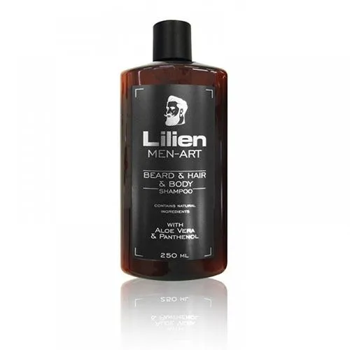 Lilien Men-Art Beard & Hair & Body Shampoo Black 250ml | Fem - Femme Fatale - Lilien Men Art Beard & Hair & Body Shampoo Black 250ml