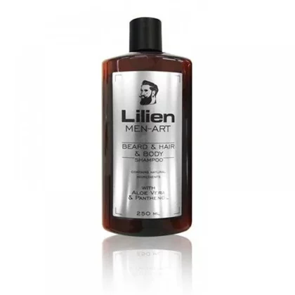 Lilien Men-Art Beard & Hair & Body Shampoo Silver 250ml | Fe - Femme Fatale - Lilien Men-Art Beard & Hair & Body Shampoo Black 250ml