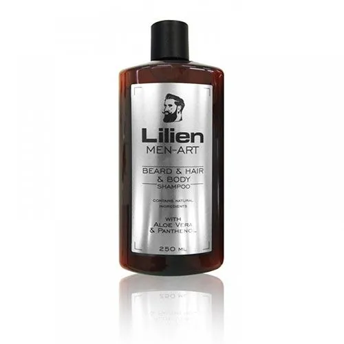 Lilien Men-Art Beard & Hair & Body Shampoo Silver 250ml | Fe - Femme Fatale - Lilien Men-Art Beard & Hair & Body Shampoo Black 250ml