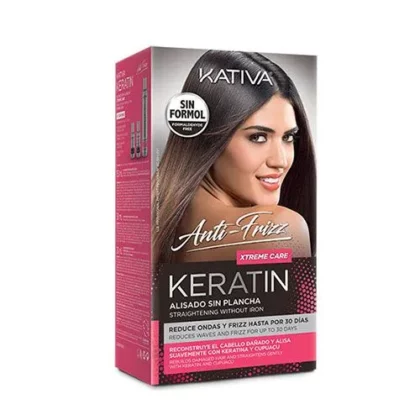Kativa Keratin Alisado Anti Frizz Xtreme Care Kit (Shampoo 30ml & Conditioner 30ml & Mask 150ml)