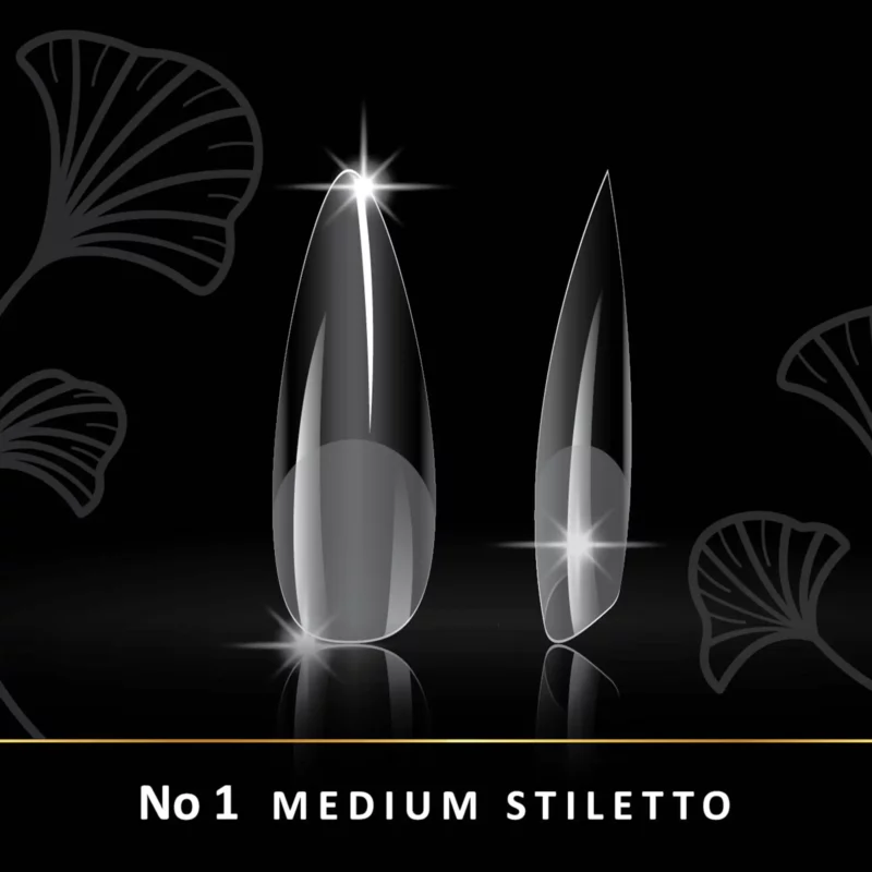 Soft Gel Tips Woww No1 Medium Stiletto 240 τεμάχια | Femme F - Femme Fatale - Soft Gel Tips Woww No1 Medium Stiletto 240 τεμάχια