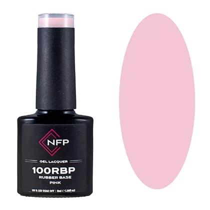 NFP Ενισχυμένη Βάση Ημιμόνιμου Pink Rubber Base Coat 100RB 8ml