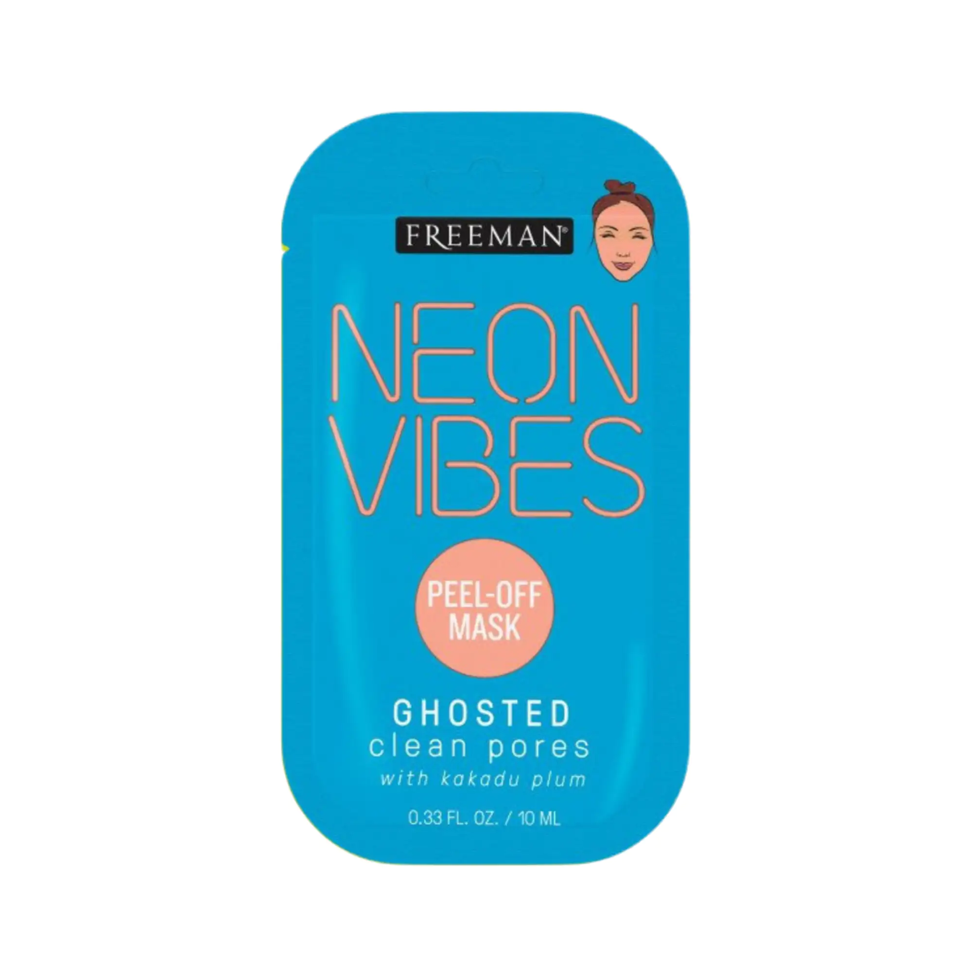 Freeman Μάσκα Προσώπου Neon Vibes Ghosted Clean Pores 10ml