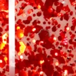 A8189 - Flame Red Glitter Transparent