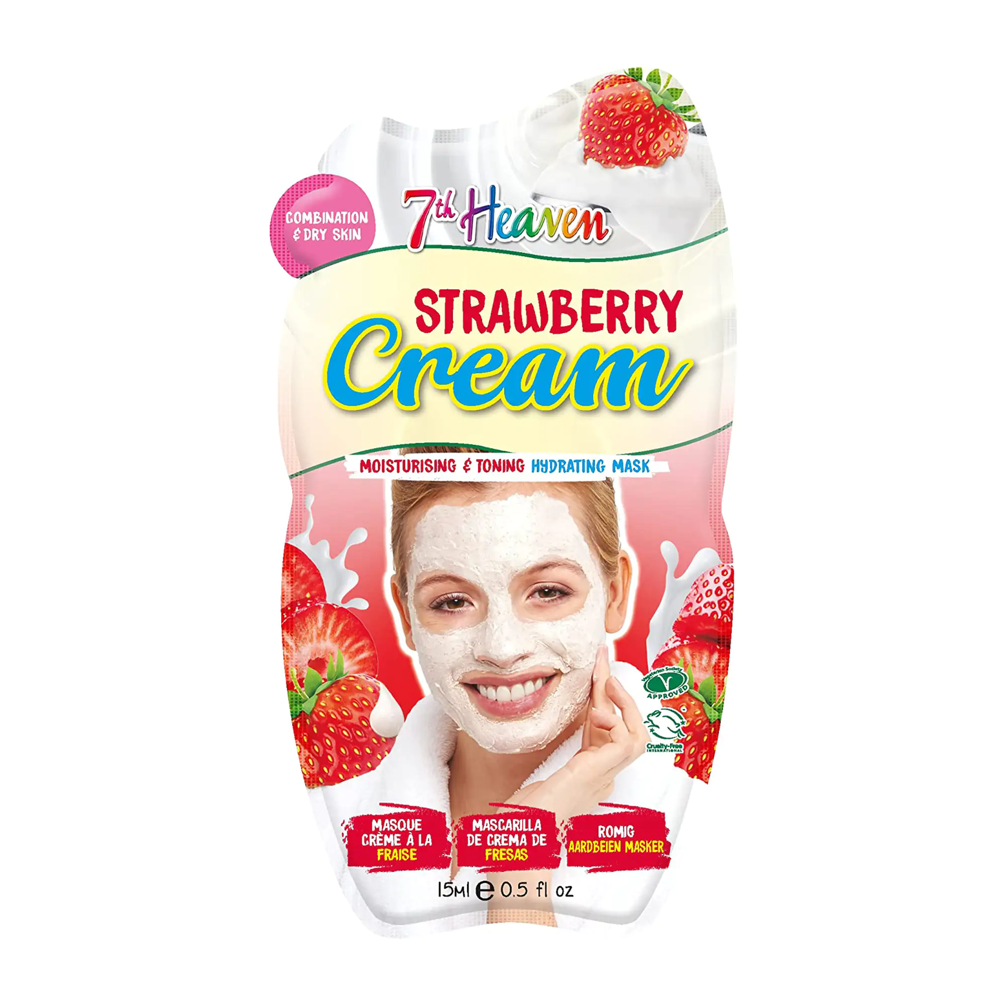 7TH HEAVEN Μάσκα Προσώπου Strawberry Cream 15ml