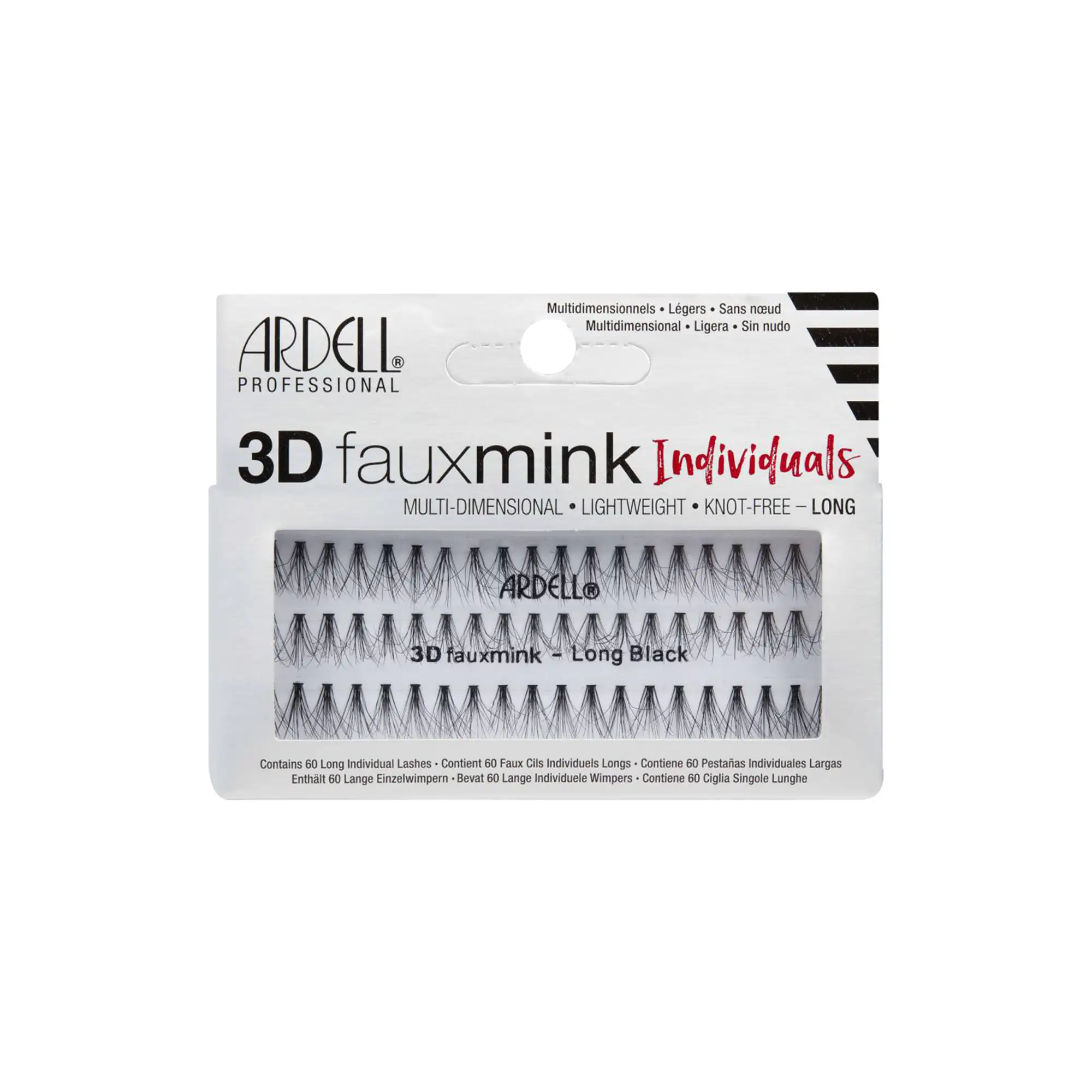 Ardell Βλεφαρίδες 3D Fauxmink Individuals Long Black