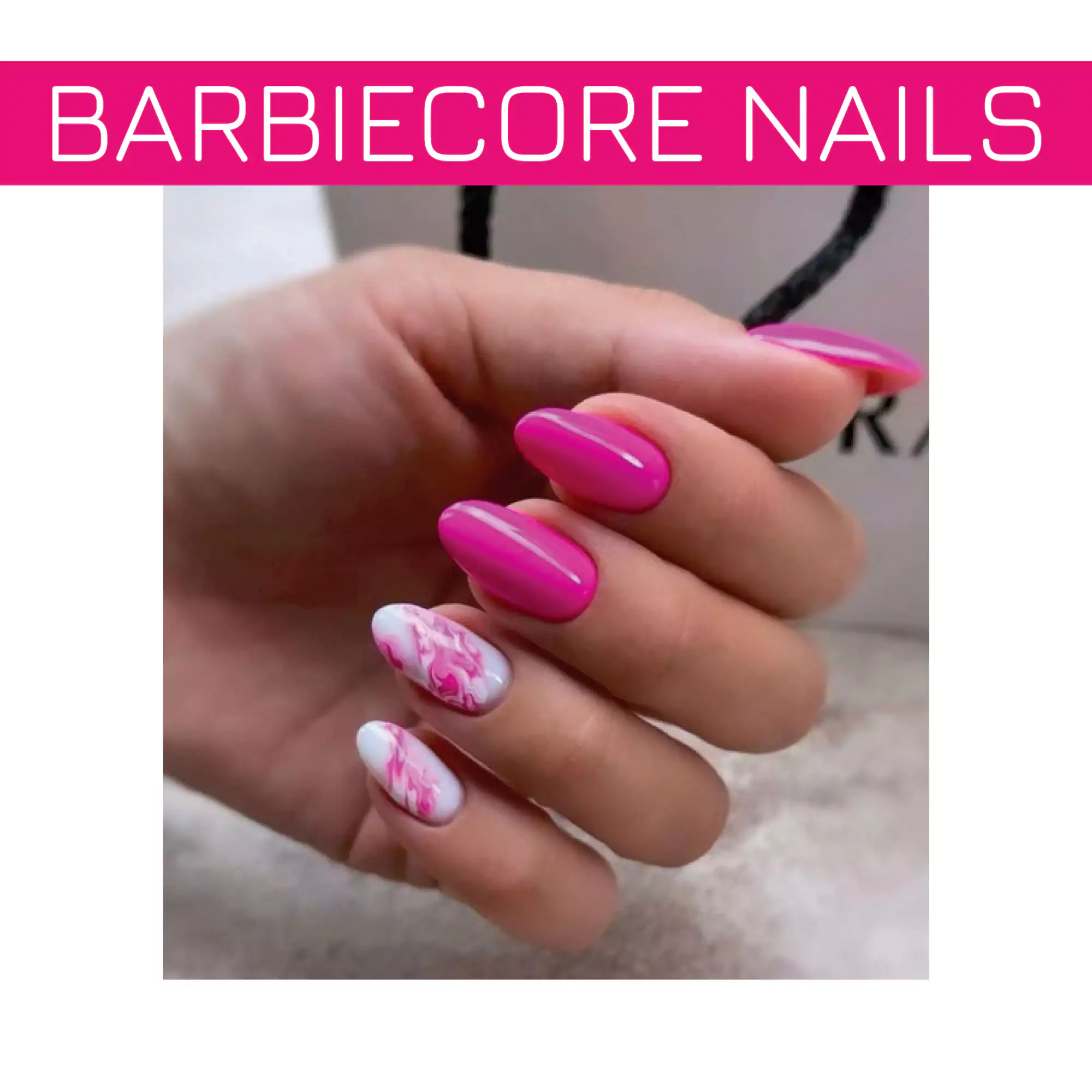 Barbiecore Nails