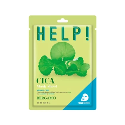 BERGAMO HELP! Μάσκα Προσώπου με Πράσινο Τσάι 25ml
