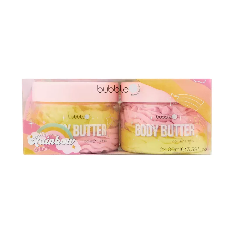 Bubble T Σετ Δώρου Rainbow Body Butter Set 2x100g - Femme Fatale - 