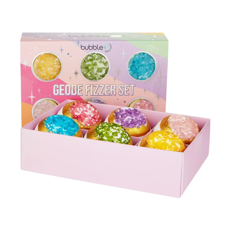 Bubble T Σετ Δώρου Rainbow Geode Bath Fizzer Set 6x100g - Femme Fatale - 