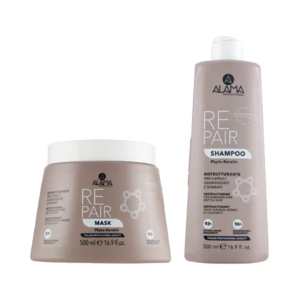 Προσφορά ALAMA Repair Σαμπουάν 500ml & Mάσκα 500ml Αναδόμησης με Κερατίνη
