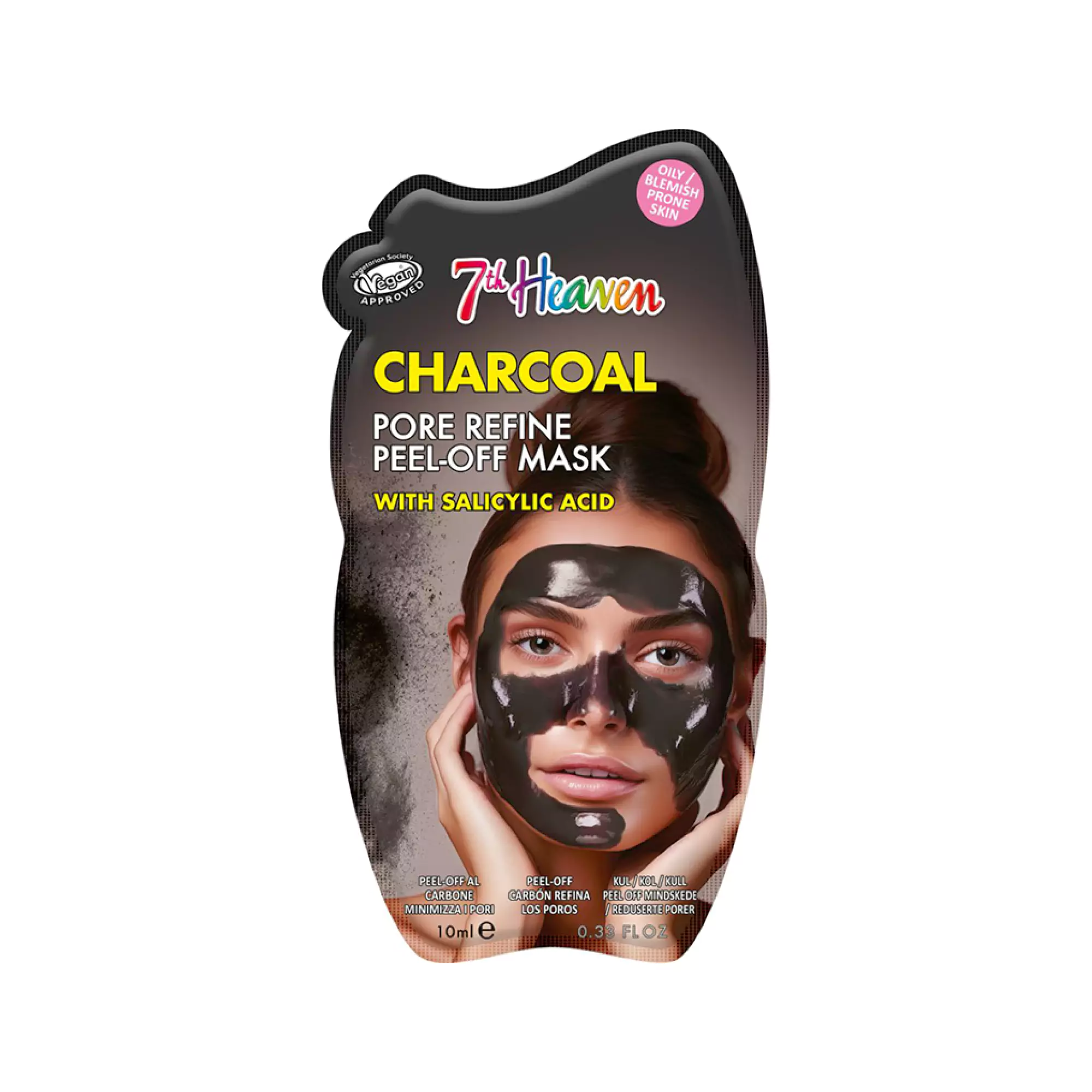 7TH HEAVEN Charcoal & Salic Acid Peel‑Off Mask 10ml