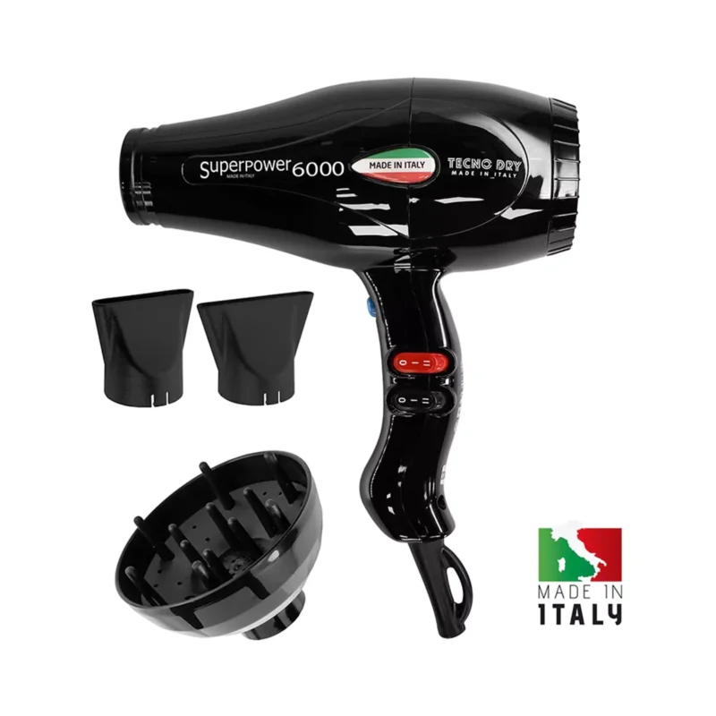 TECNO DRY Επαγγελματικό Σεσουάρ 2500W Superpower 6000 - Femme Fatale - 