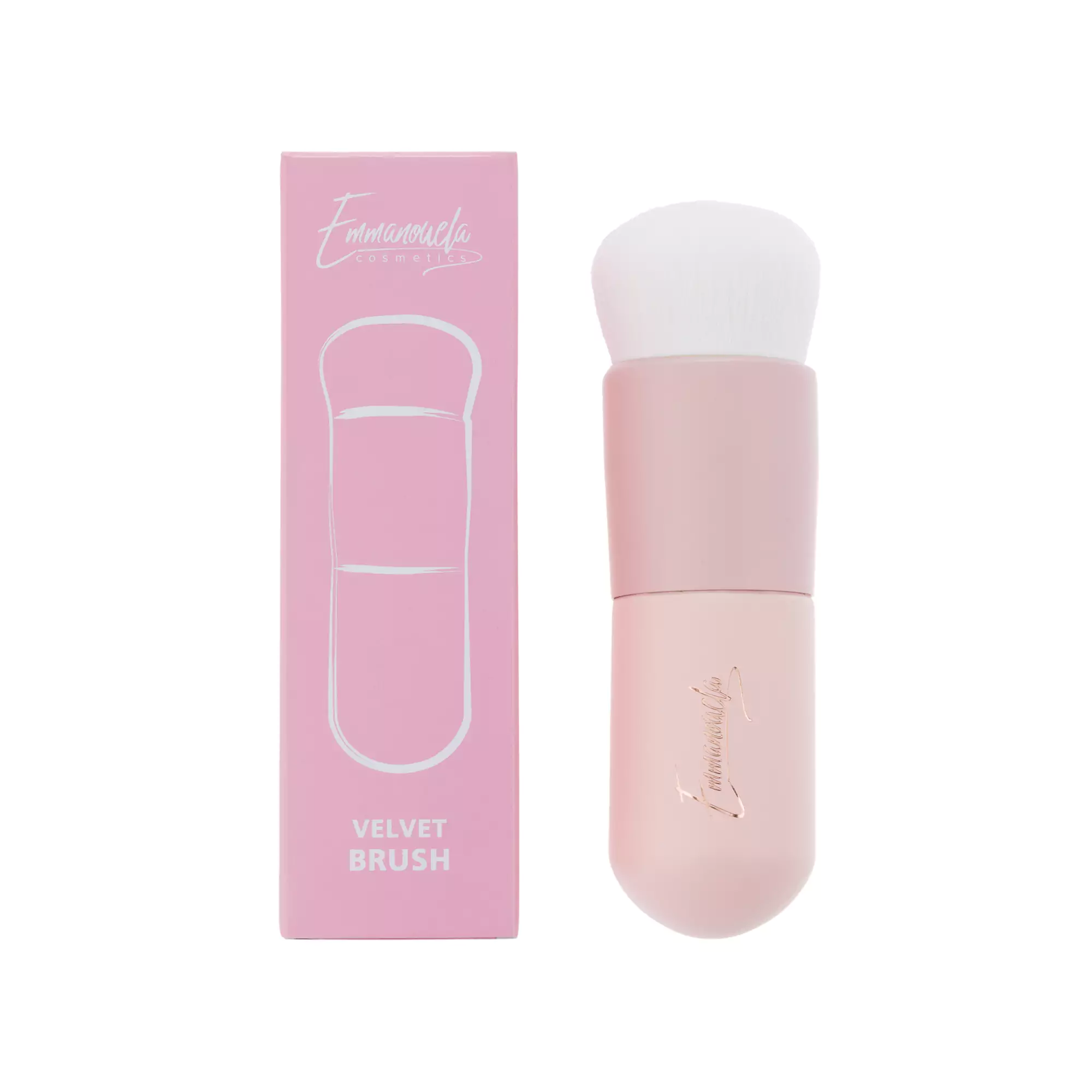 Emmanouela Velvet Brush - Femme Fatale -  - Το Emmanouela Velvet Brush είναι ένα πινέλο μακιγιάζ υψηλής ποιότητας, ιδανικό για την εφαρμογή foundation, concealer, blush και contour stick. Emmanouela Velvet Brush - Femme Fatale -