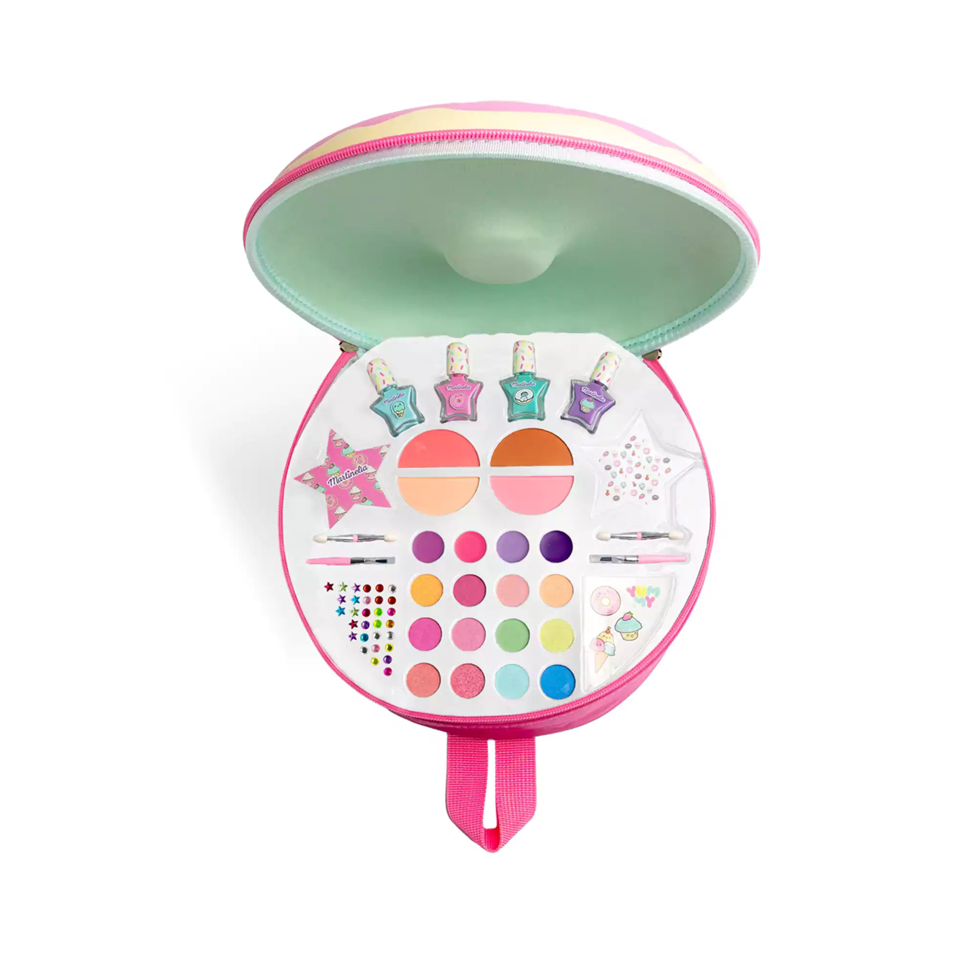 Martinelia Yummy Donut Dream Backpack - Femme Fatale - - Το Yummy Donut Dream Backpack της Martinelia είναι ένα πανέμορφο σακίδιο πλάτης σε σχήμα λαχταριστού ντόνατ, γεμάτο μαγεία. Martinelia Yummy Donut Dream Backpack - Femme Fatale -