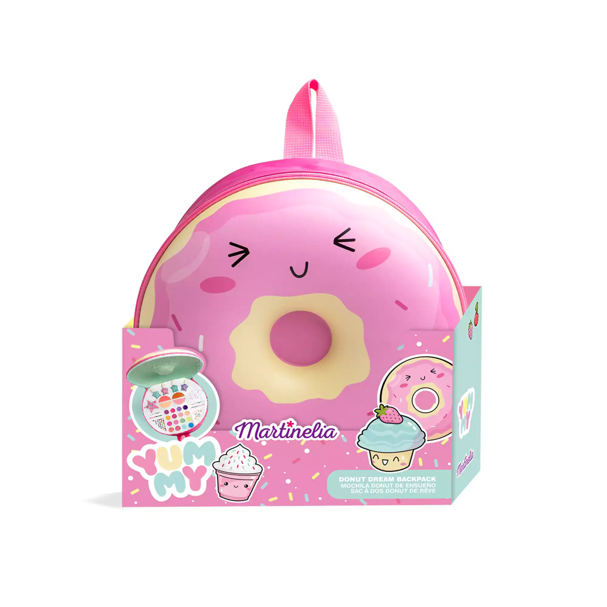 Martinelia Yummy Donut Dream Backpack - Femme Fatale - - Το Yummy Donut Dream Backpack της Martinelia είναι ένα πανέμορφο σακίδιο πλάτης σε σχήμα λαχταριστού ντόνατ, γεμάτο μαγεία. Martinelia Yummy Donut Dream Backpack - Femme Fatale -