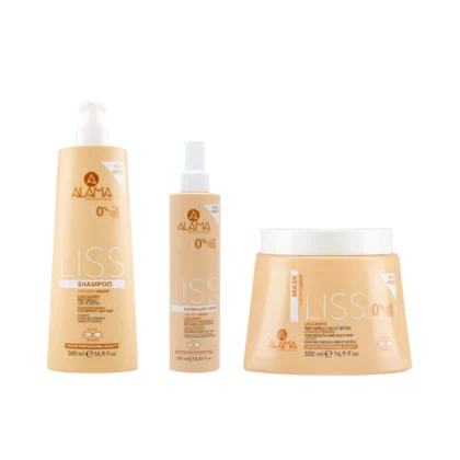 Alama Liss Shampoo, Hair Mask 500ml & Ισιωτικό Σπρέι 250ml - Femme Fatale - 