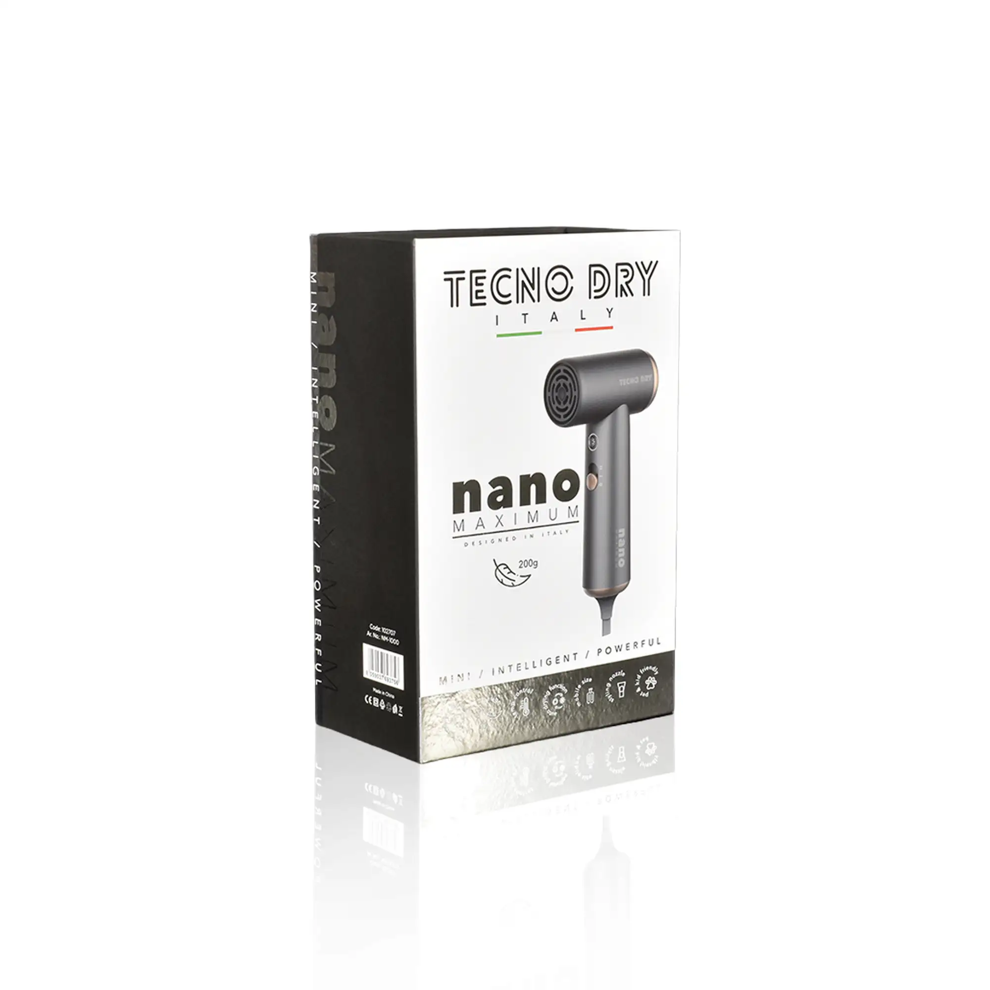 Tecno Dry Nano Maximum (NM-1000) - Femme Fatale - - Το Nano Maximum από Tecno Dry είναι ένα compact και υψηλής απόδοσης πιστολάκι μαλλιών που προσφέρει μία μοναδική εμπειρία styling. Tecno Dry Nano Maximum (NM-1000) - Femme Fatale - Tecno Dry Nano Maximum (NM-1000)