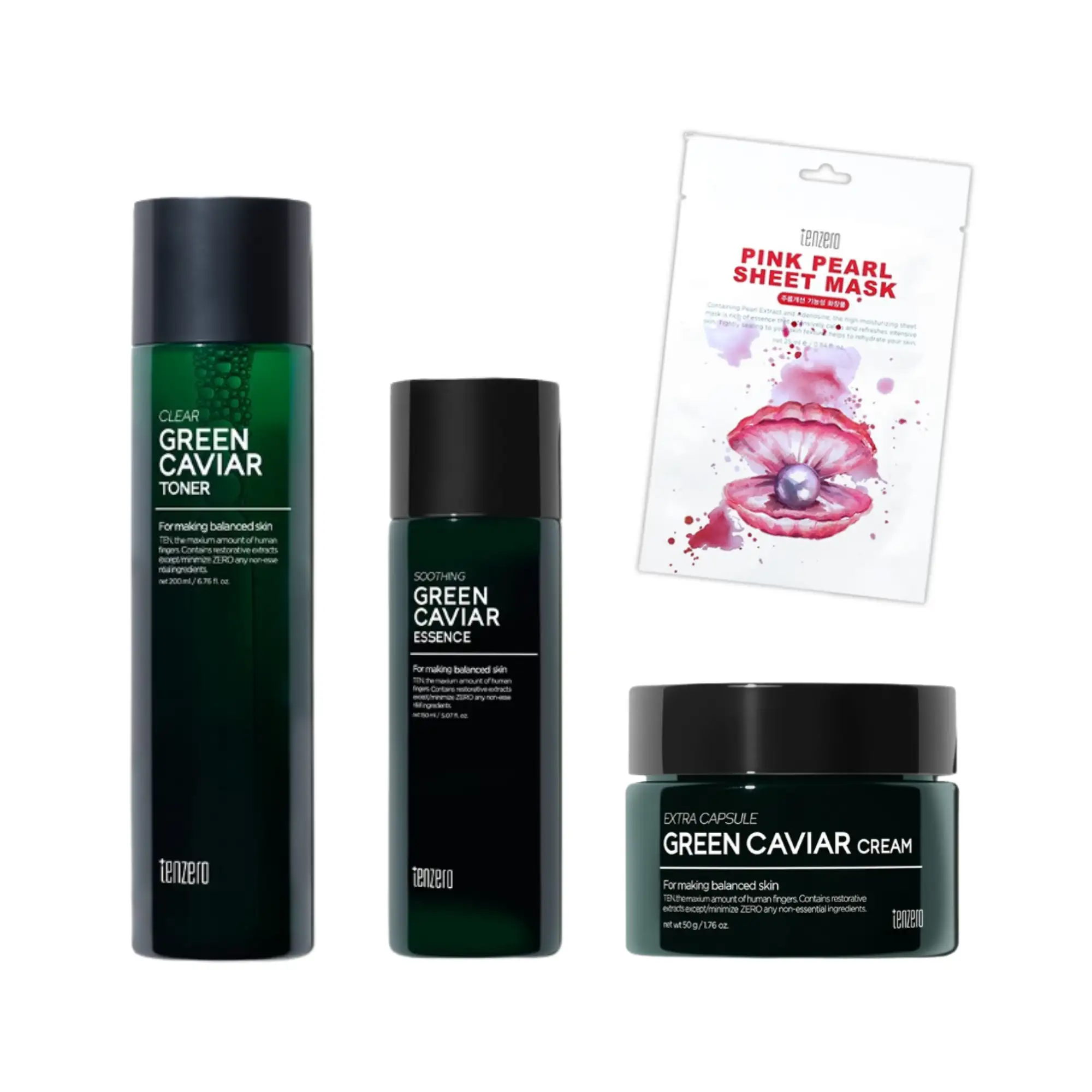 Tenzero Σειρά Green Caviar Clear & Pink Pearl Sheet Mask - Femme Fatale - - Προσφορά περιποίησης προσώπου με Tenzero Σειρά Green Caviar Clear & Pink Pearl Sheet Mask 25ml skroutz, shopflix, best price Tenzero Σειρά Green Caviar Clear & Pink Pearl Sheet Mask - Femme Fatale - Προσφορά Tenzero Σειρά Green Caviar Clear & Pink Pearl Sheet Mask 25ml