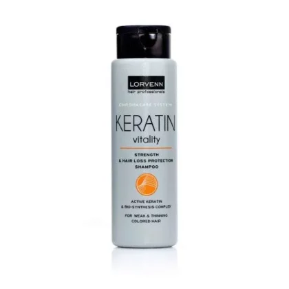 Lorvenn Keratin Vitality Σαμπουάν για Λεπτά Αδύναμα Βαμμένα Μαλλιά 300ml