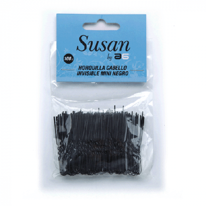 Asuer Μίνι Φουρκέτες Μαλλιών Susan Μαύρο 100 τεμ. 16007