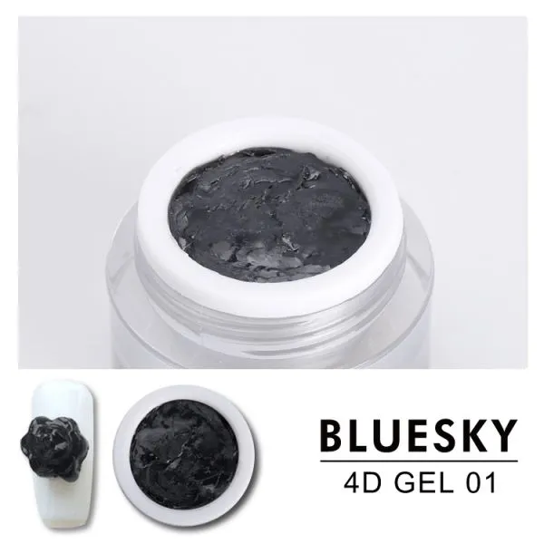 Bluesky 4D Lace Gel Μαύρο 8ml No 01