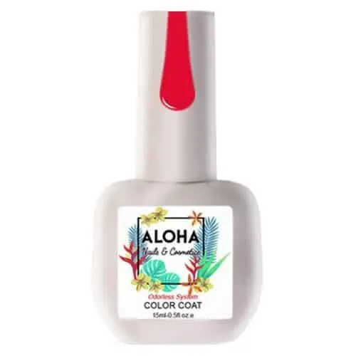 Hμιμόνιμο Βερνίκι Aloha NoFR 186 Scarlet Red 15ml